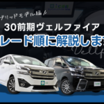 【ハイブリッドモデル編】30前期ヴェルファイアのグレードを順に解説！