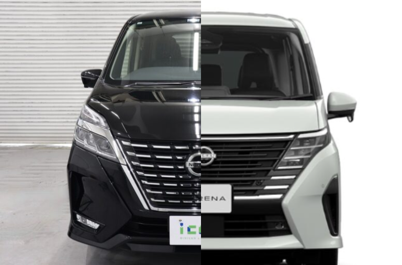 セレナC27後期・C28フロント比較